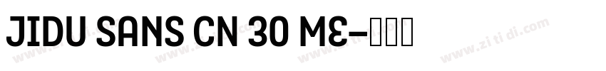 JIDU Sans CN 30 Me字体转换